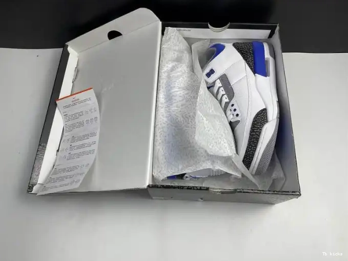 Cheap TBK 3 Racer Jordan Blue Air CT8532-145 0508